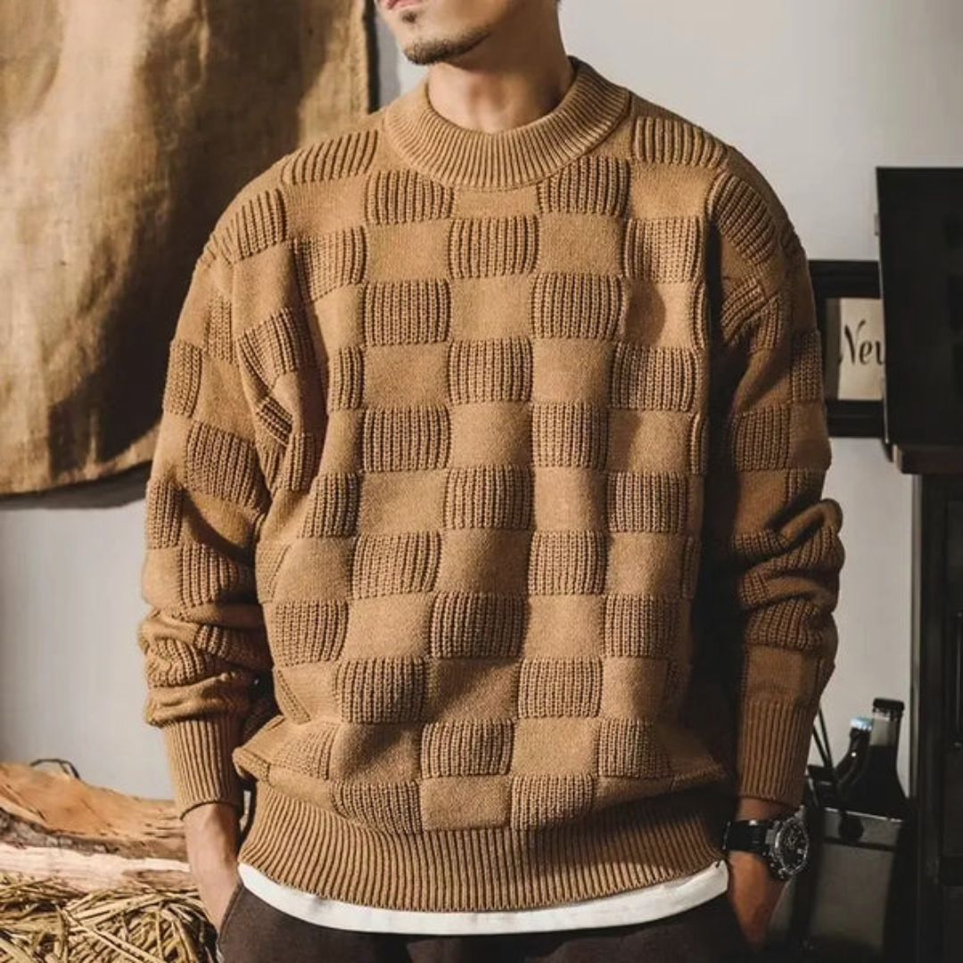 Logan Bennett Signature Geometric Knit Sweater