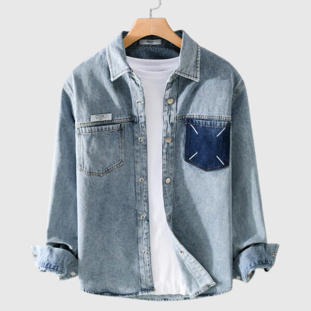 Patchwork Denim Shirt