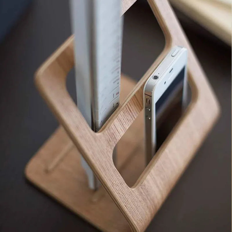 Multifunctional Wooden Desk Organizer