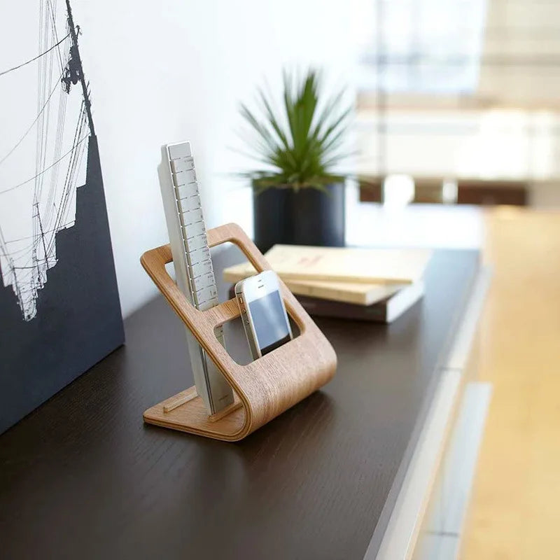 Multifunctional Wooden Desk Organizer