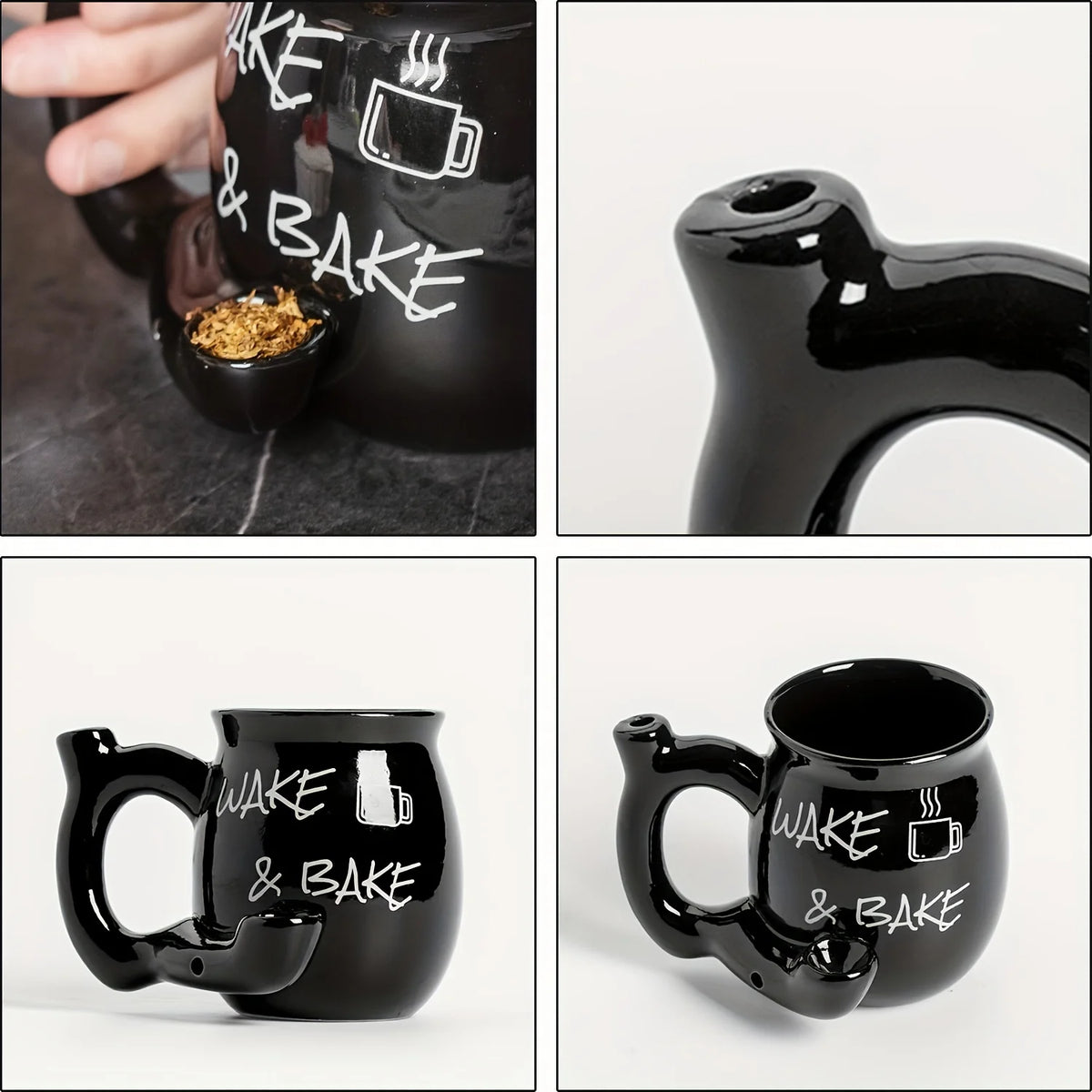 Wake &amp; Bake Ceramic Cup