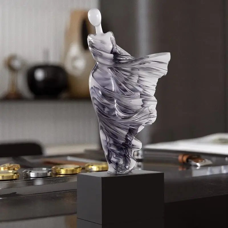 Ethereal Swirl Abstract Sculpture