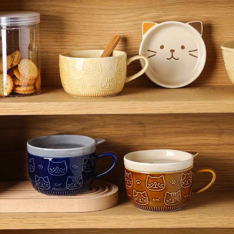 Purrfectly Pawsome Cat Mug and Bowl Set