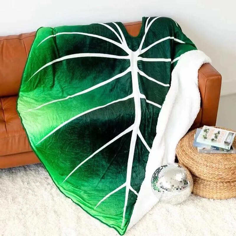 Verdant Embrace Leaf Blanket