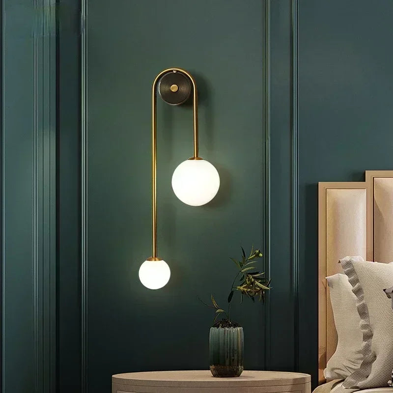 Aurelian Bi-Orb Wall Lamp