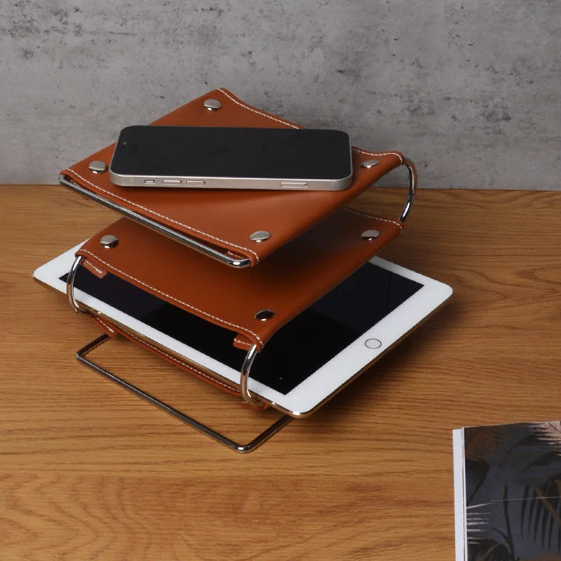 Valiant Valet Leather Organizer Stand