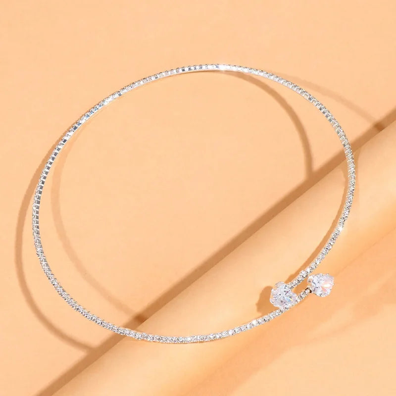 Radiant Shimmer Choker Necklace