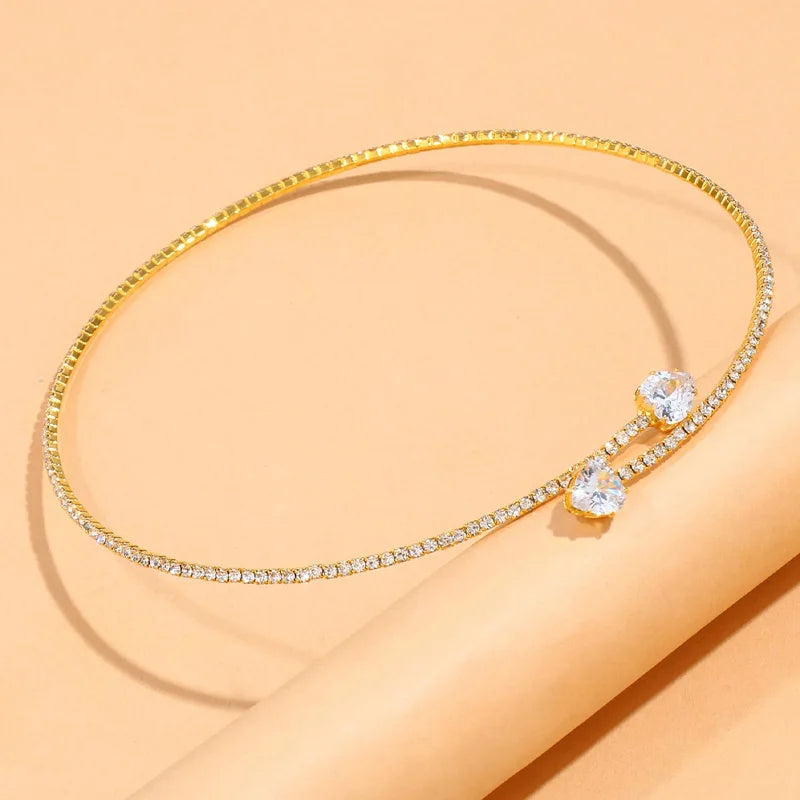 Radiant Shimmer Choker Necklace