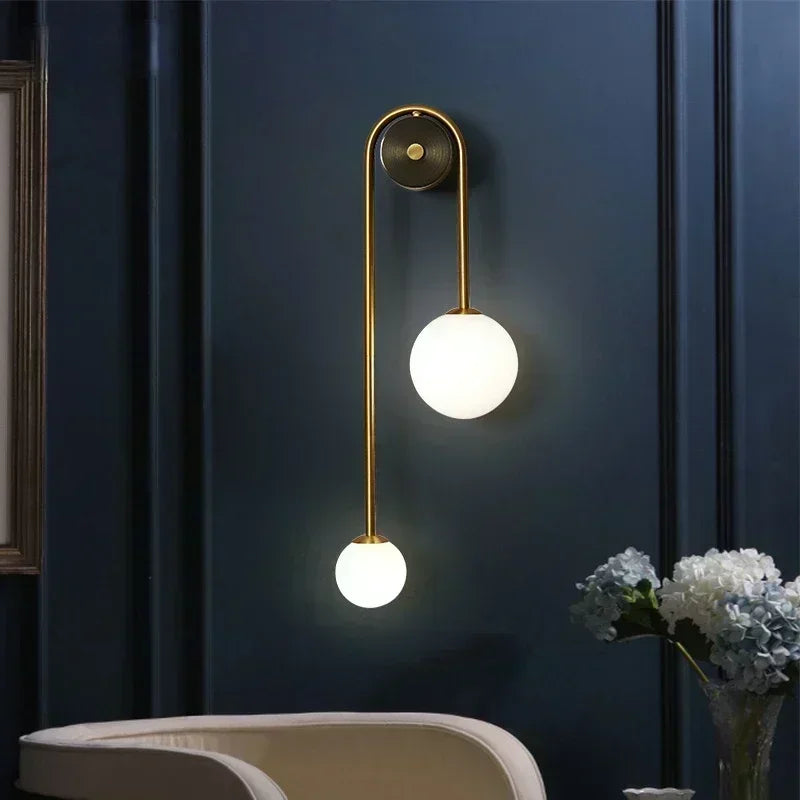 Aurelian Bi-Orb Wall Lamp