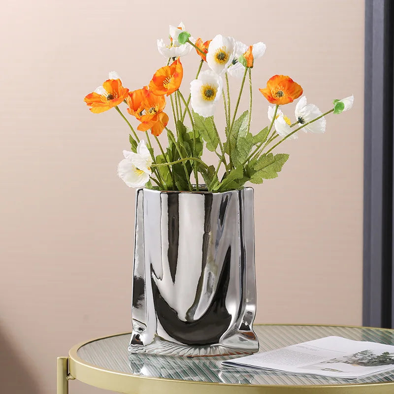 Shimmer Studio Metallic Vase