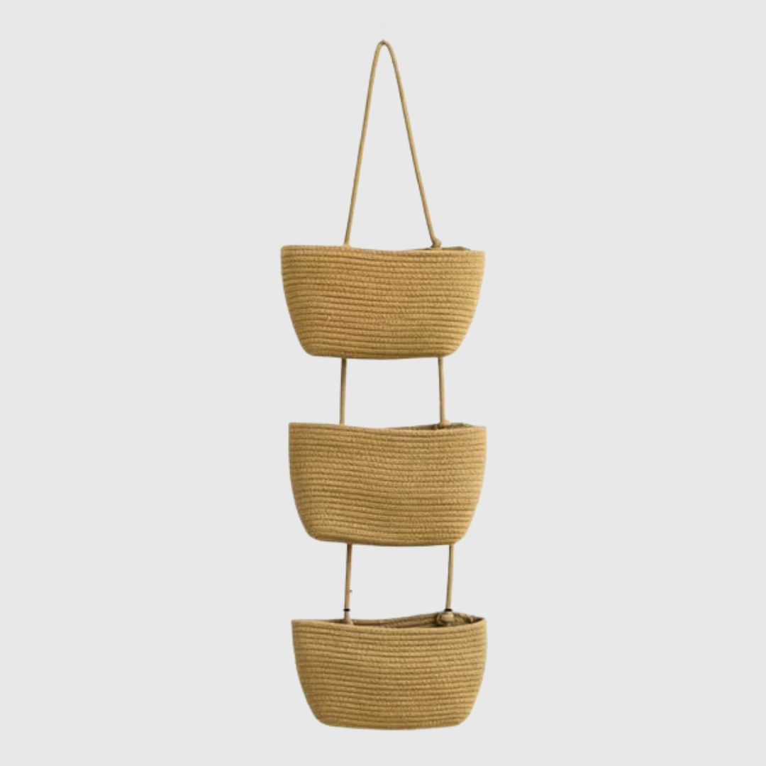 Petal Pottery Hanging Storage Baskets