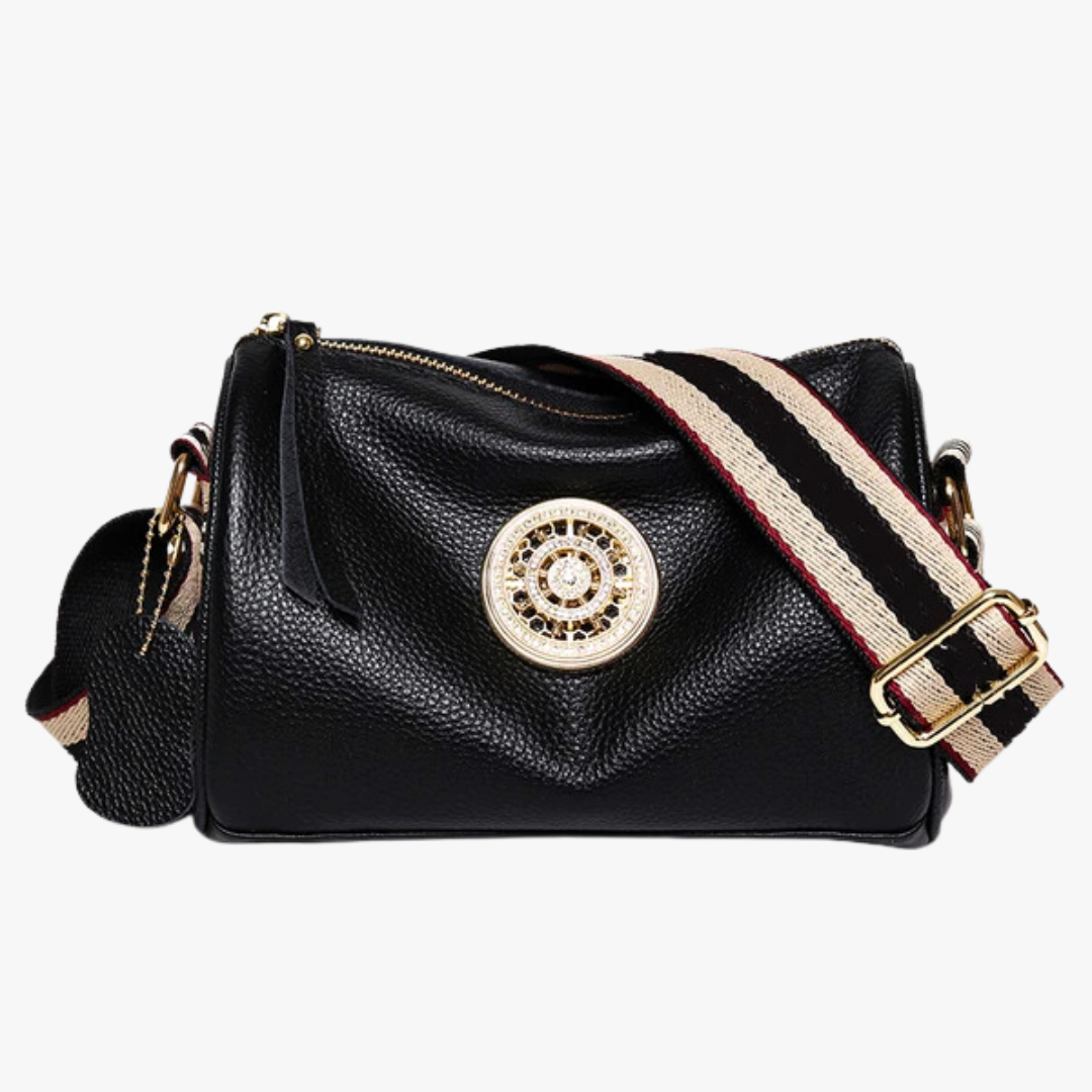 Bella Noire Leather Crossbody