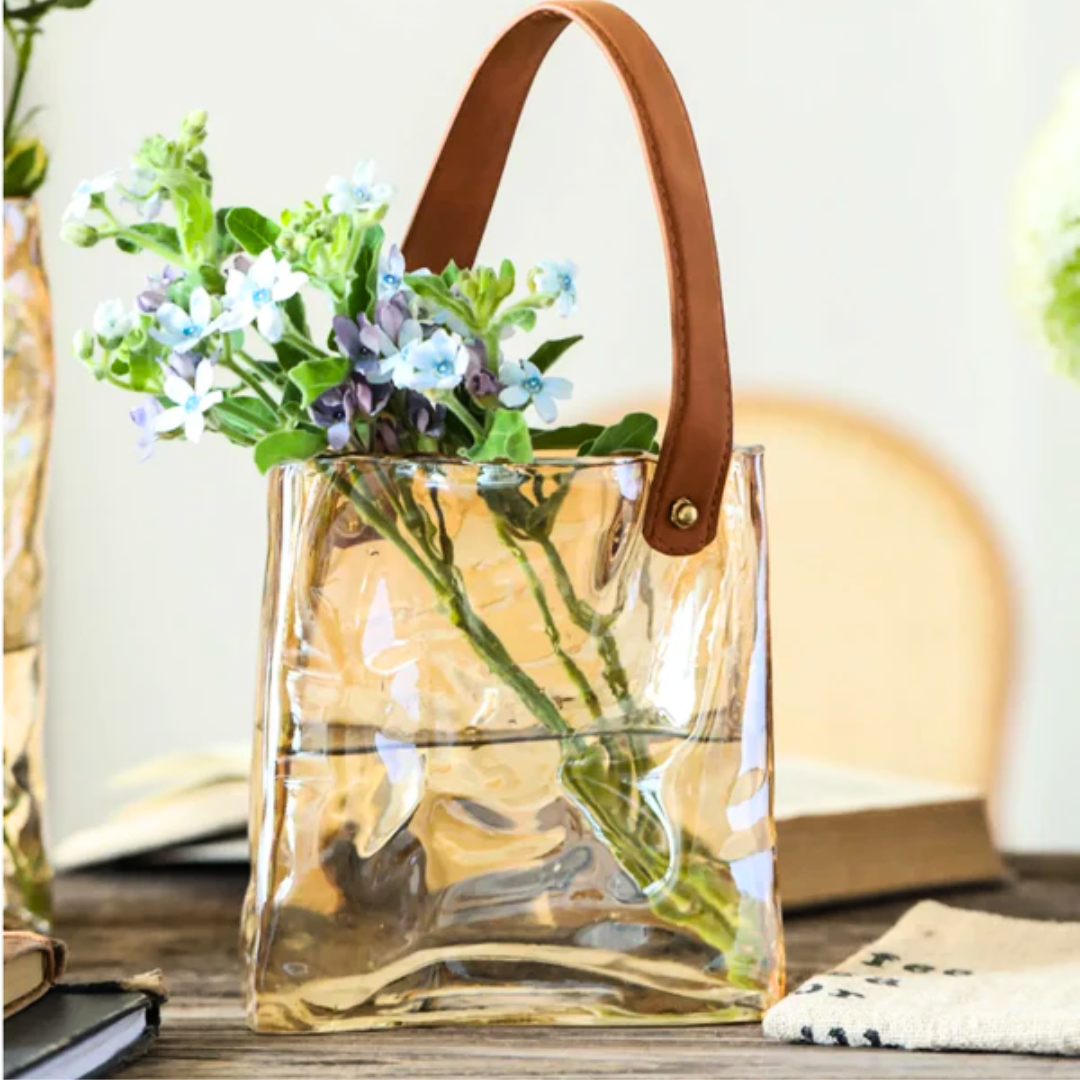 Elysian Glass Handbag Vase