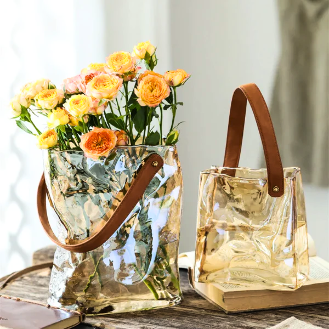 Elysian Glass Handbag Vase