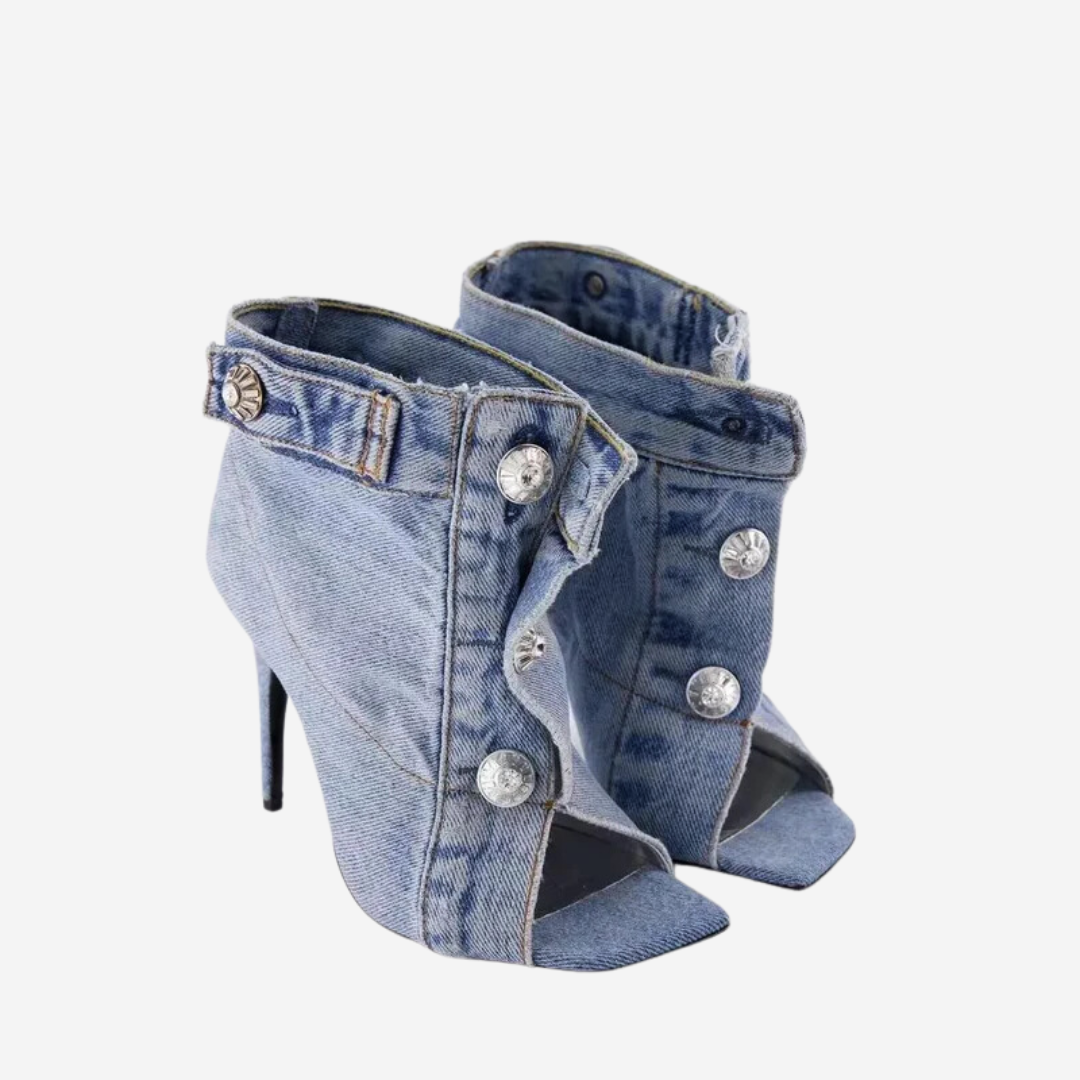 Ella Bennett Denim Heels