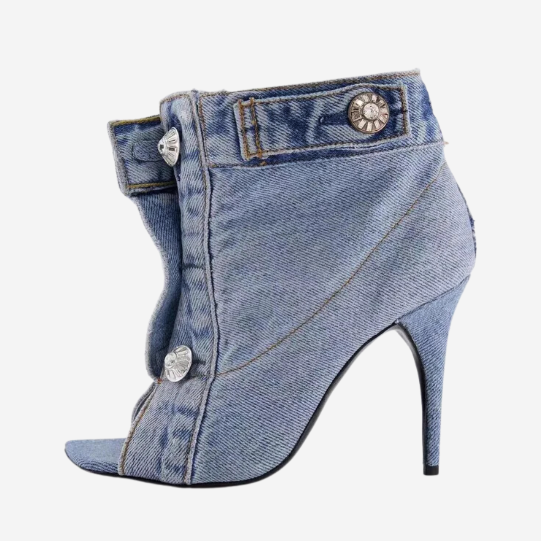 Ella Bennett Denim Heels