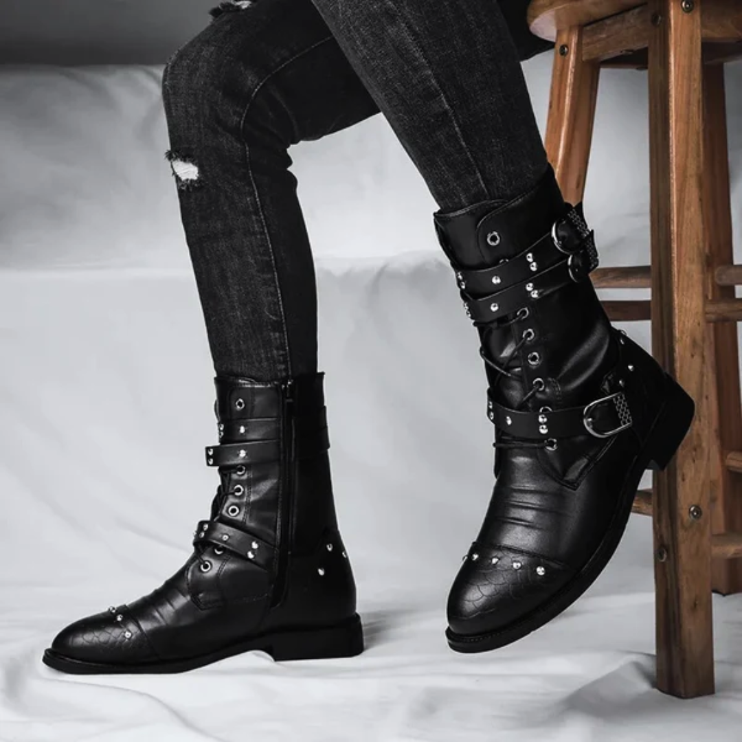 Axel Steele Leather Boots