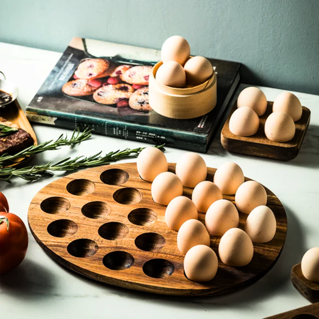 Wooden Egg Storage Display