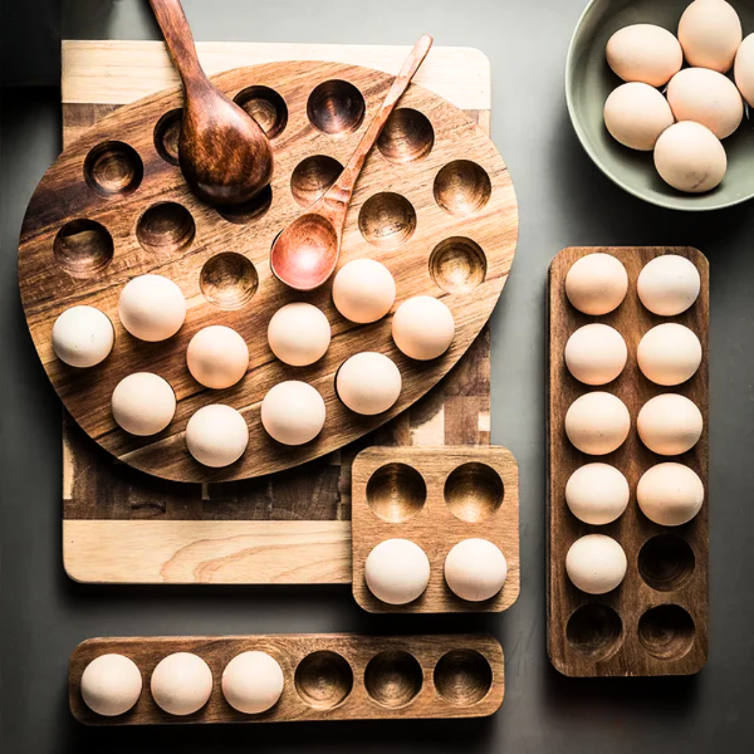 Wooden Egg Storage Display