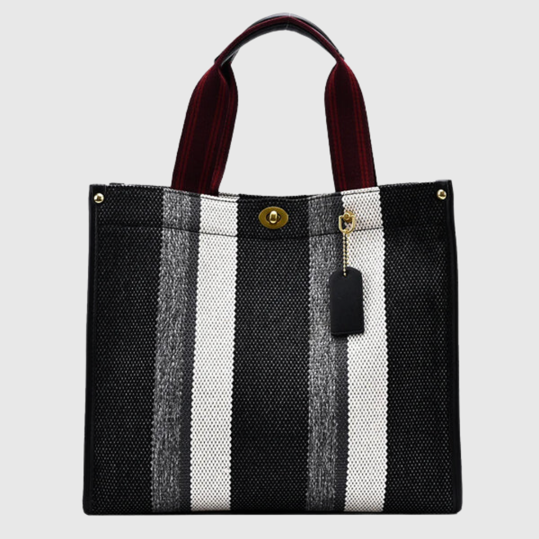 Ava Harlowe Signature Stripe Tote