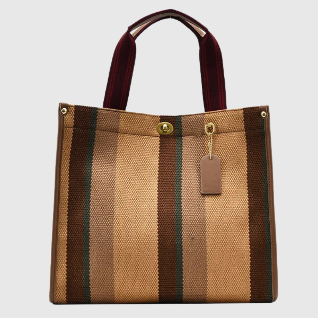 Ava Harlowe Signature Stripe Tote