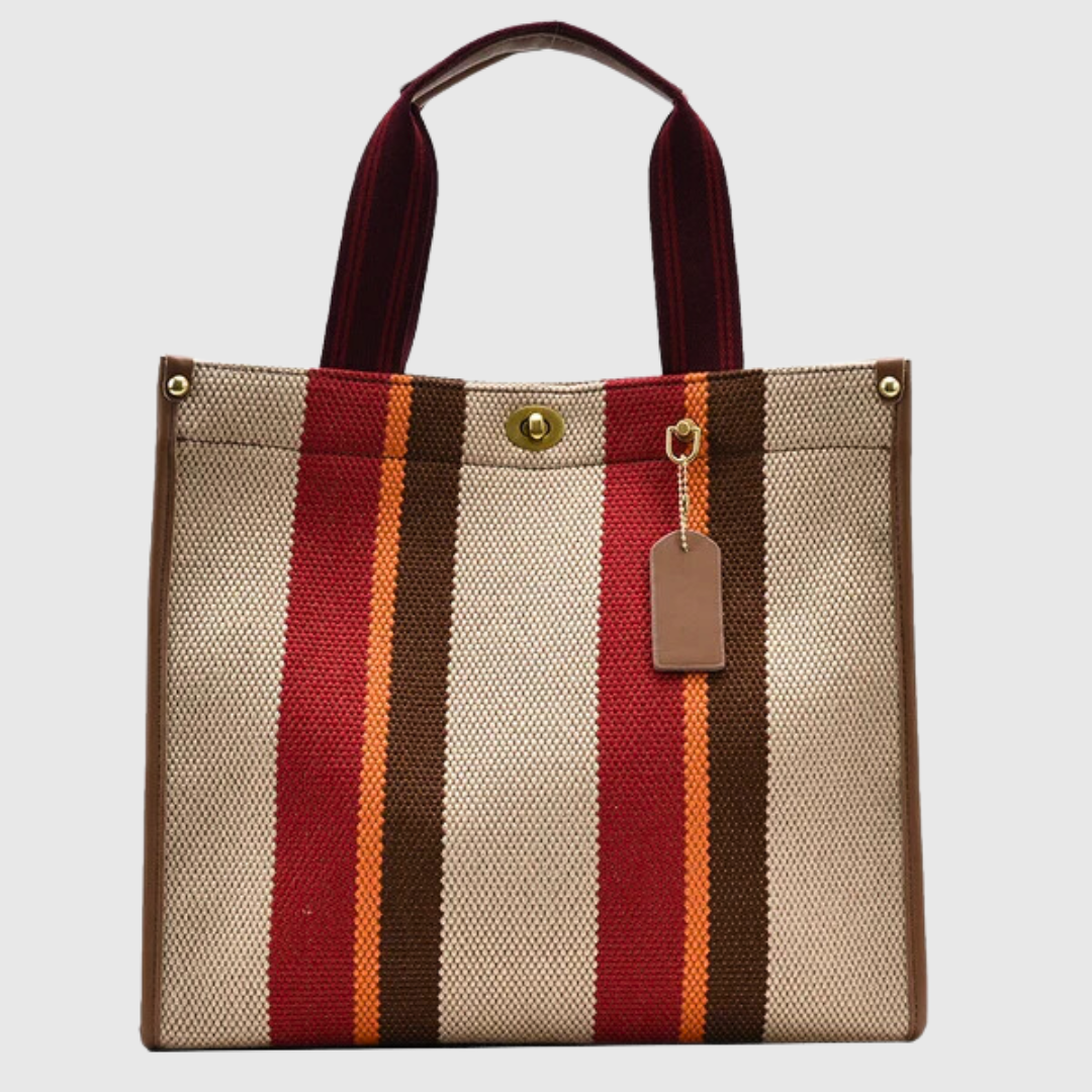 Ava Harlowe Signature Stripe Tote