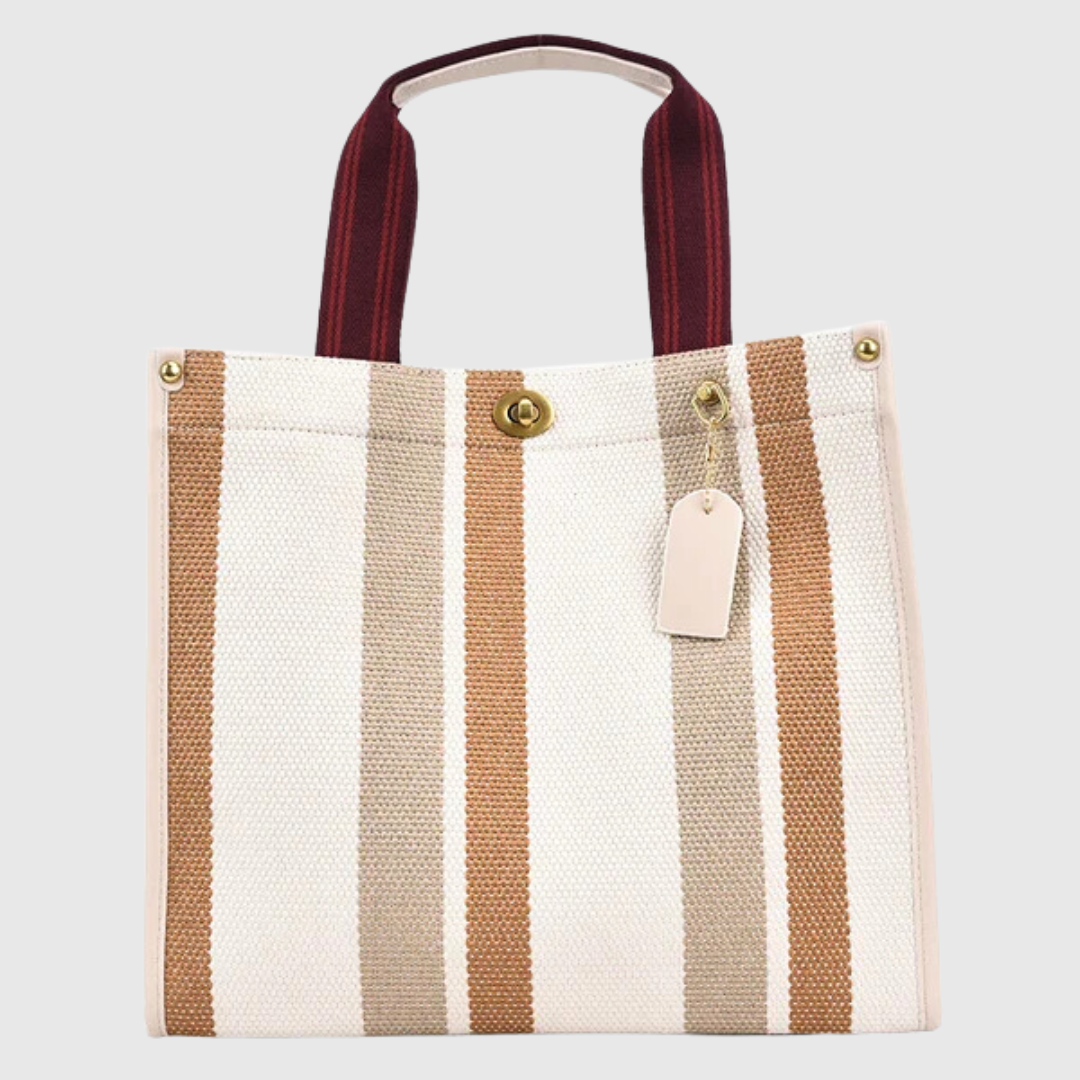 Ava Harlowe Signature Stripe Tote