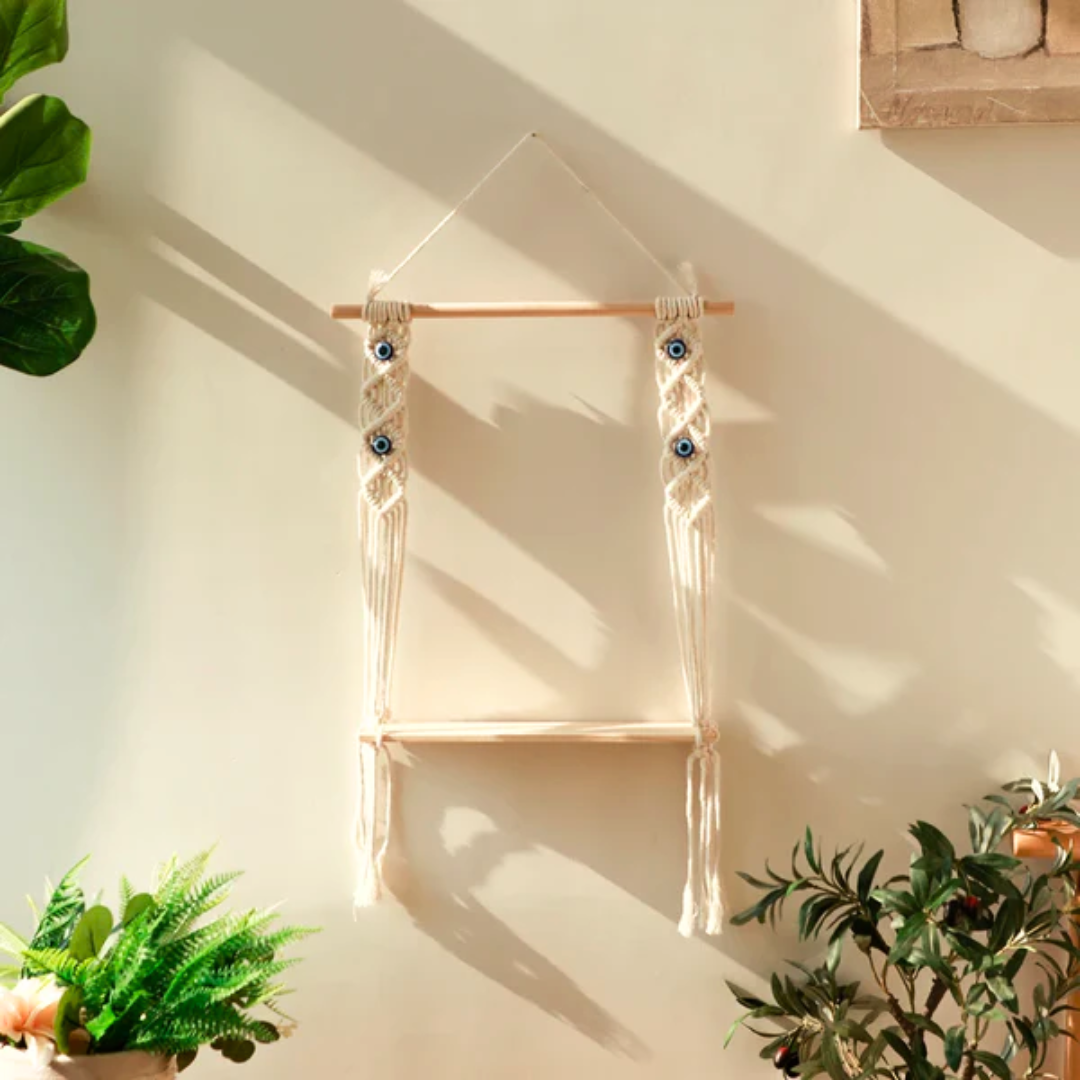 Evil Eye Macramé Plant Hanger