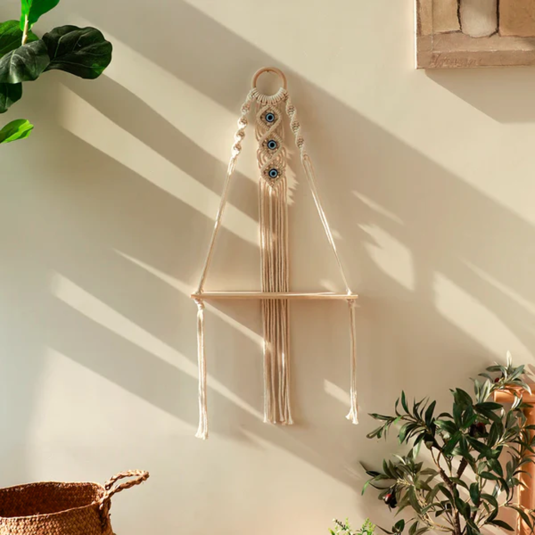 Evil Eye Macramé Plant Hanger