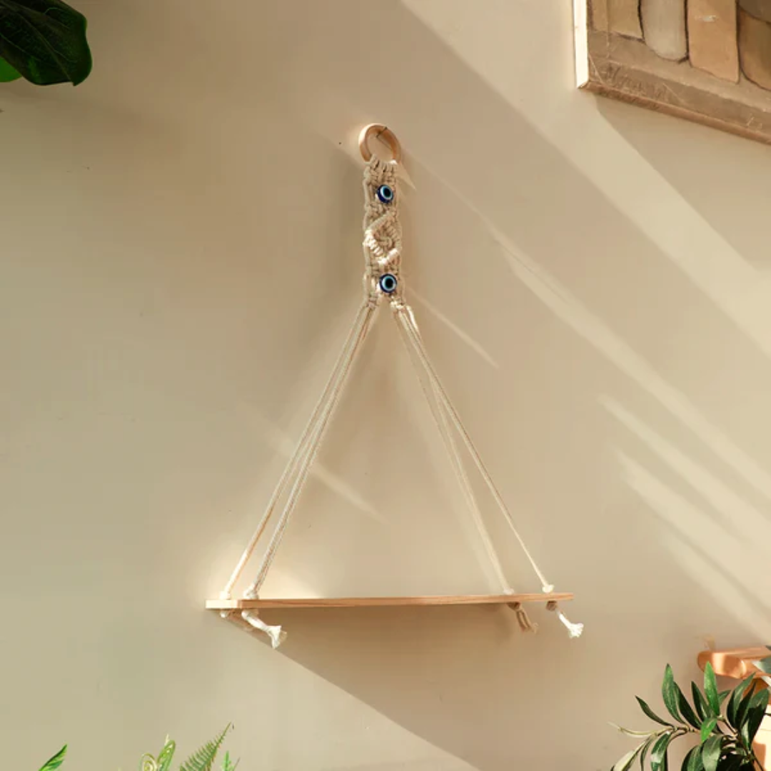 Evil Eye Macramé Plant Hanger