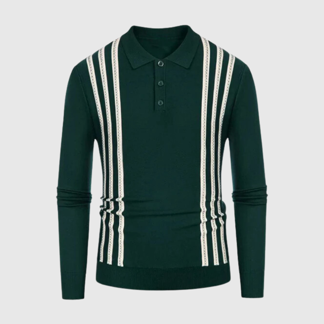 Harrison Cove Striped Polo Sweater