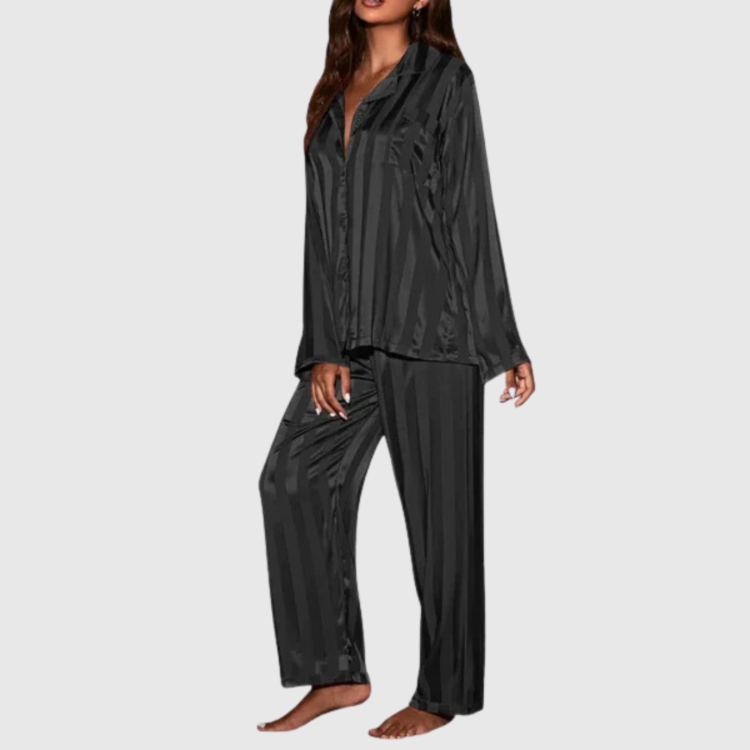 Evelyn Hartley Satin Pajama Set