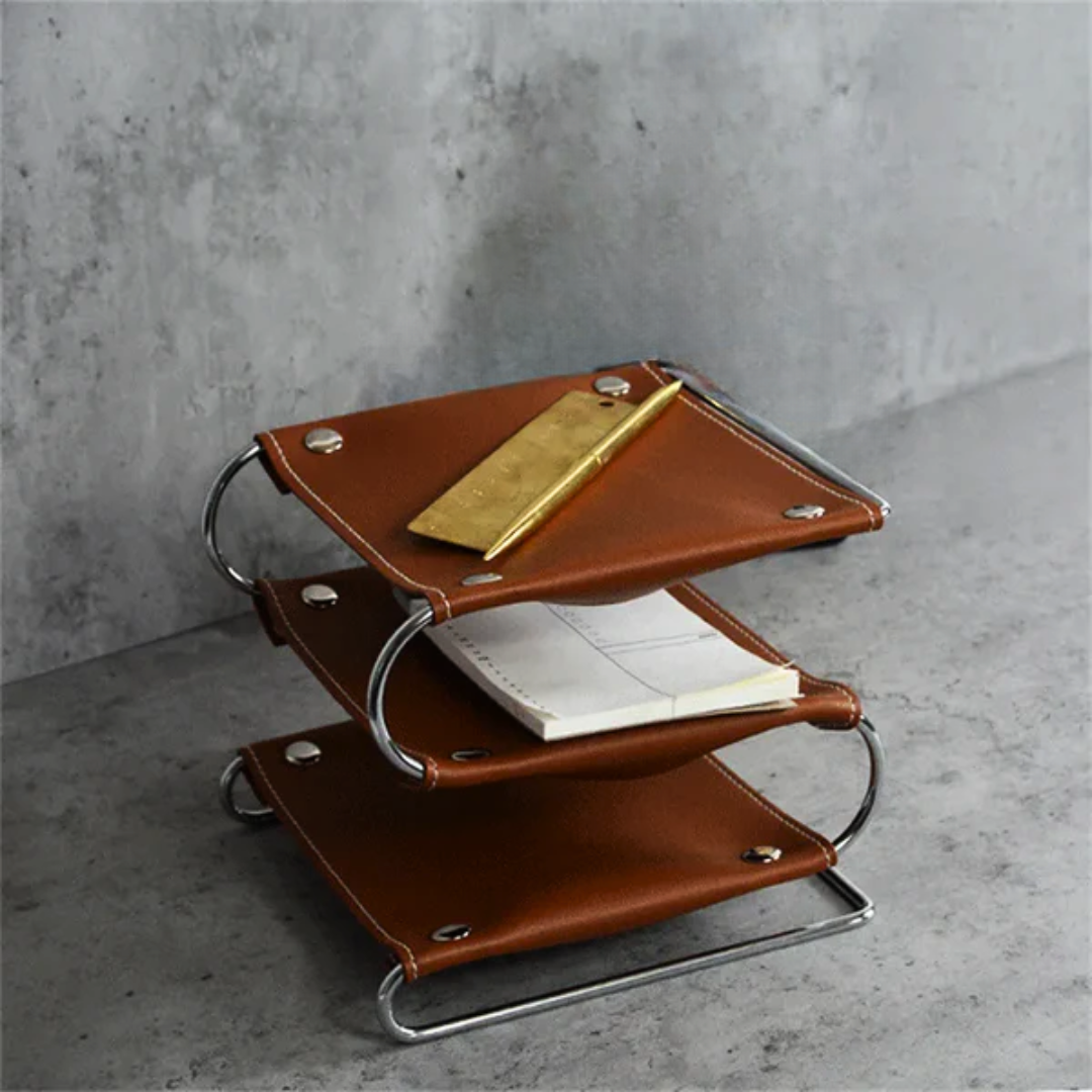 Valiant Valet Leather Organizer Stand