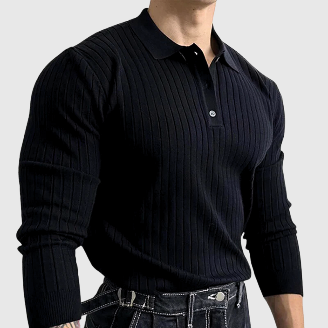 Henri Clément Ribbed Polo