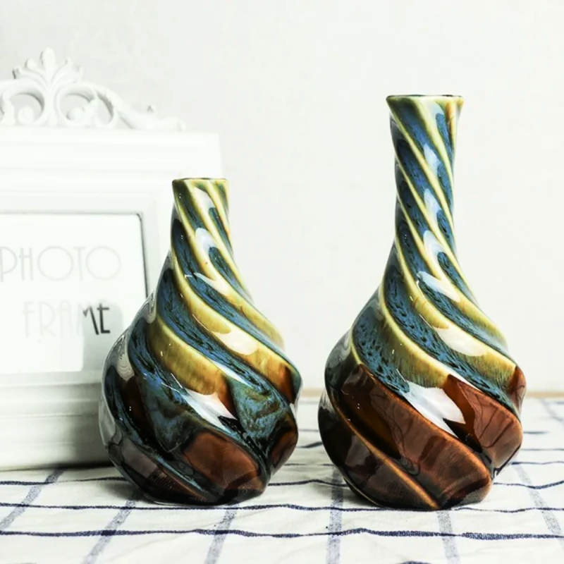 Rhythm &amp; Flow Ceramic Vase Set