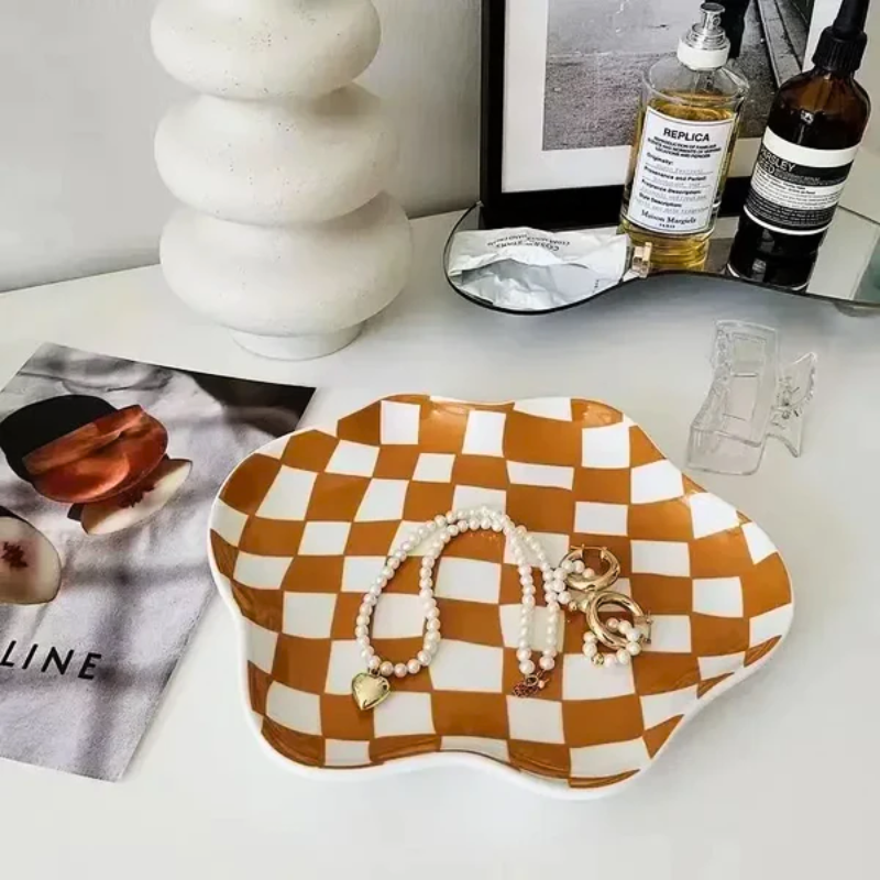 Decorative Checkerboard Tray