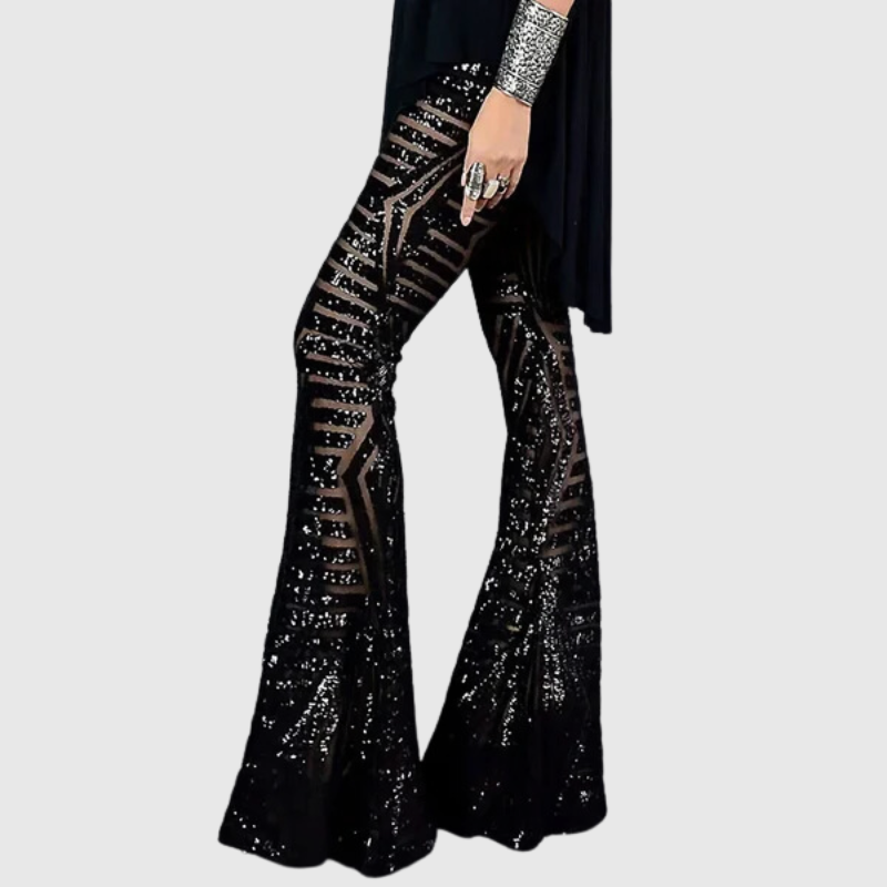 Midnight Shimmer Flare Pants