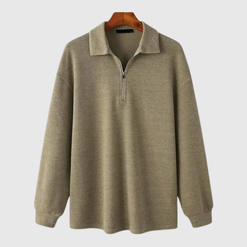 The Bennett Reid Textured Half-Zip Pullover