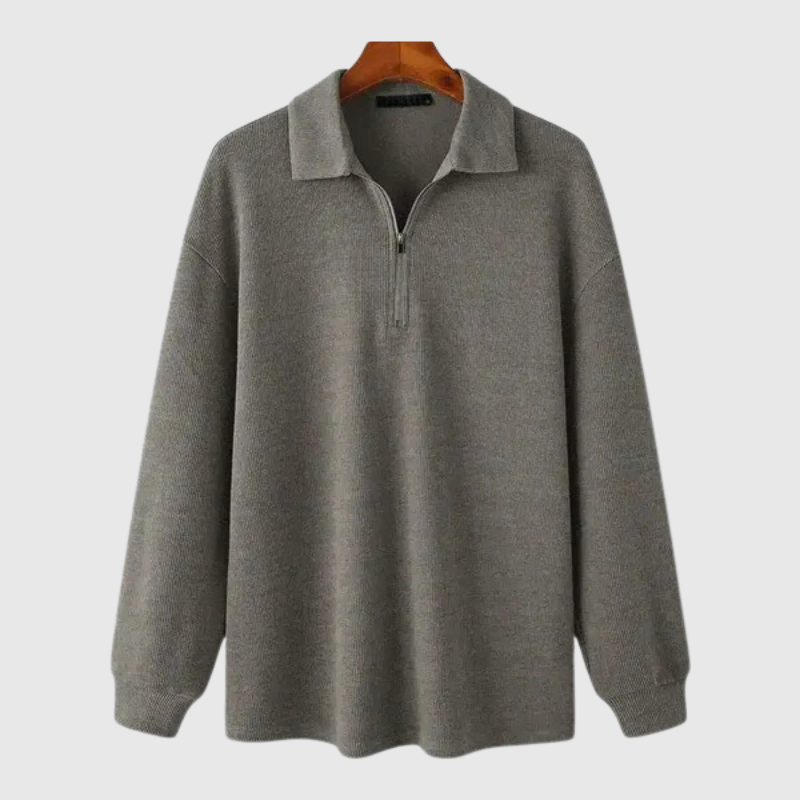 The Bennett Reid Textured Half-Zip Pullover