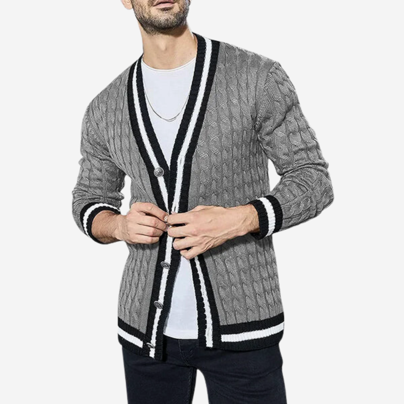 Brackenhide Cable Button Cardigan