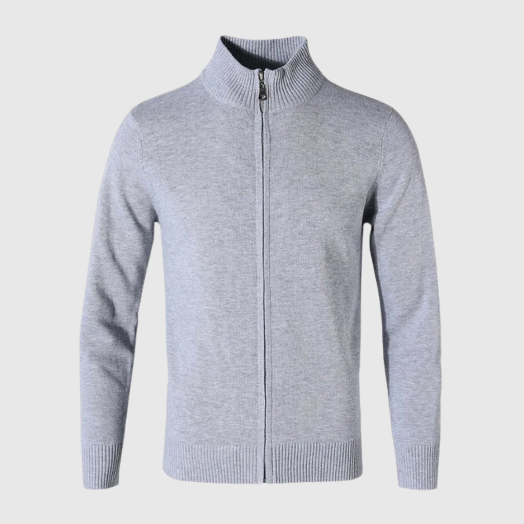 Finely Woven Cotton Zip Up