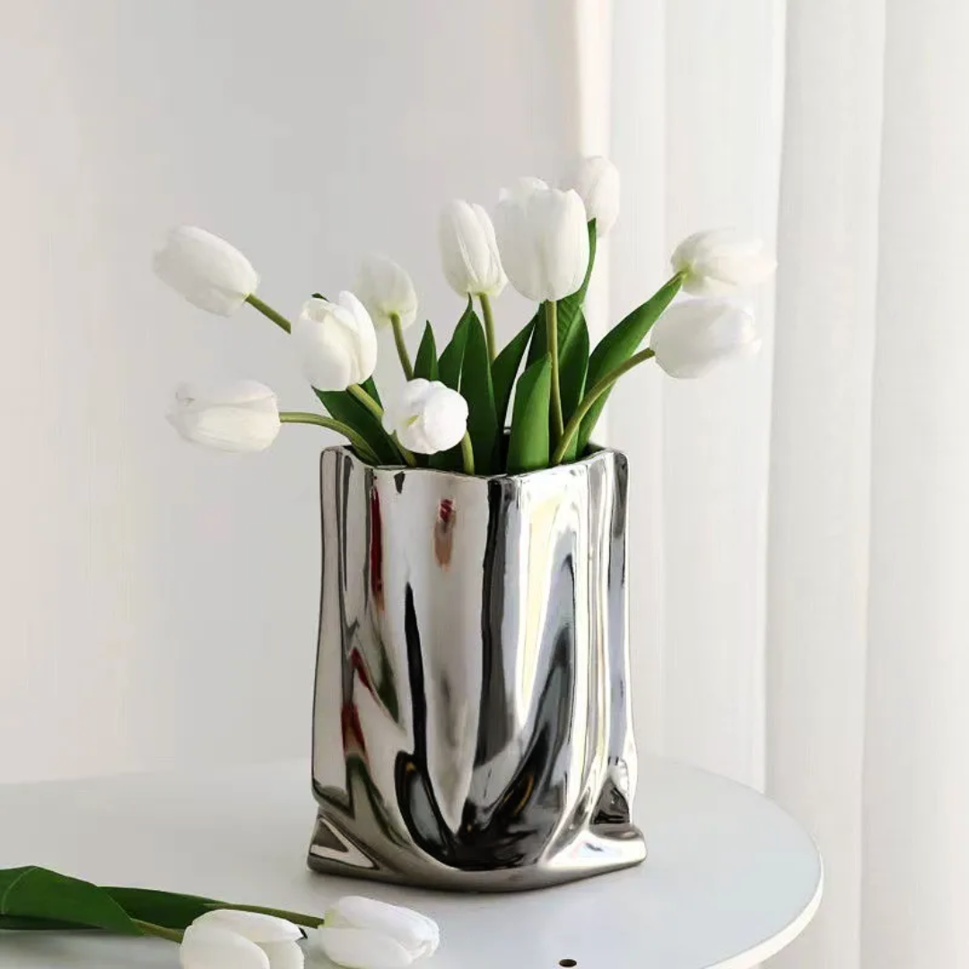 Shimmer Studio Metallic Vase