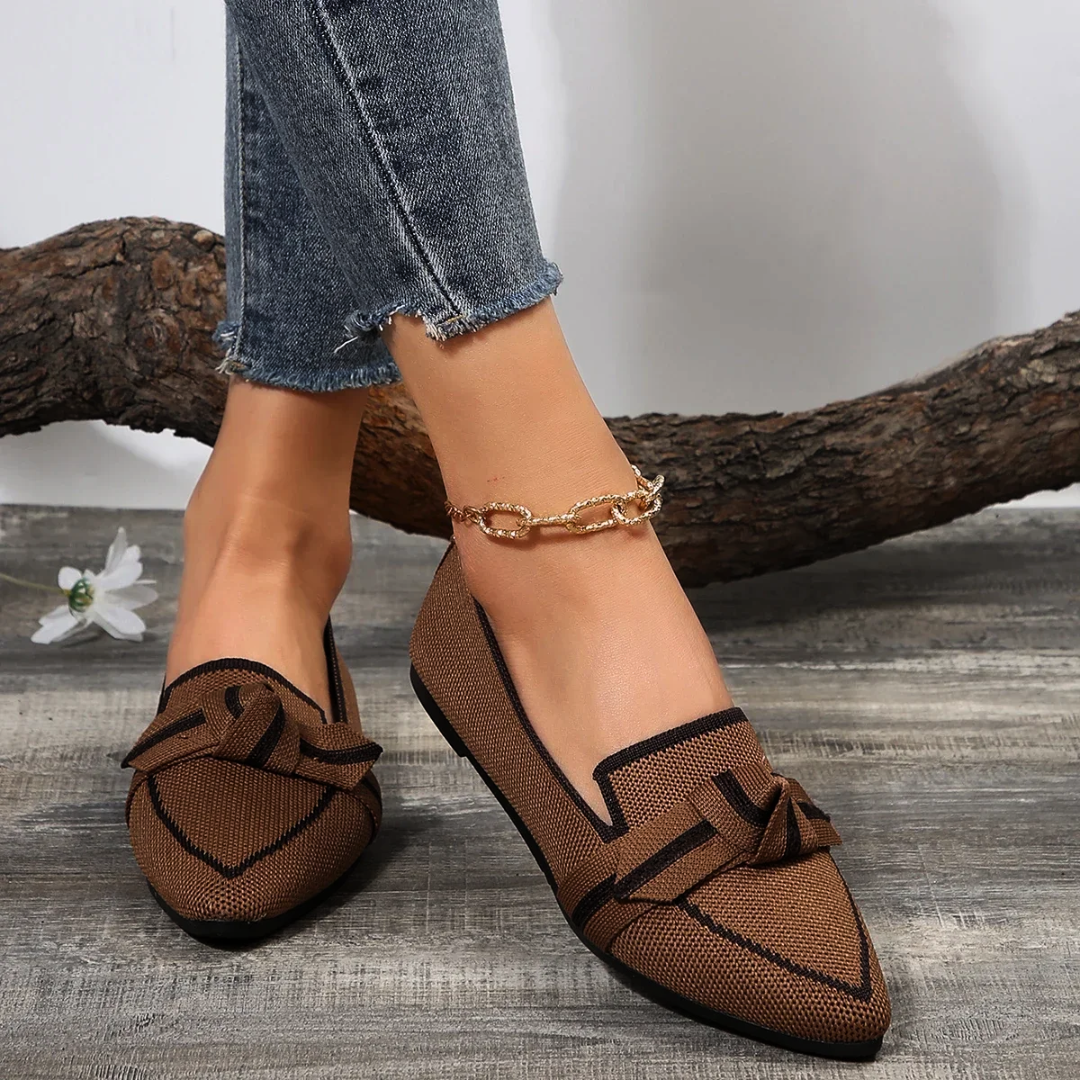 Scarlette Stone Premier Bow Loafers