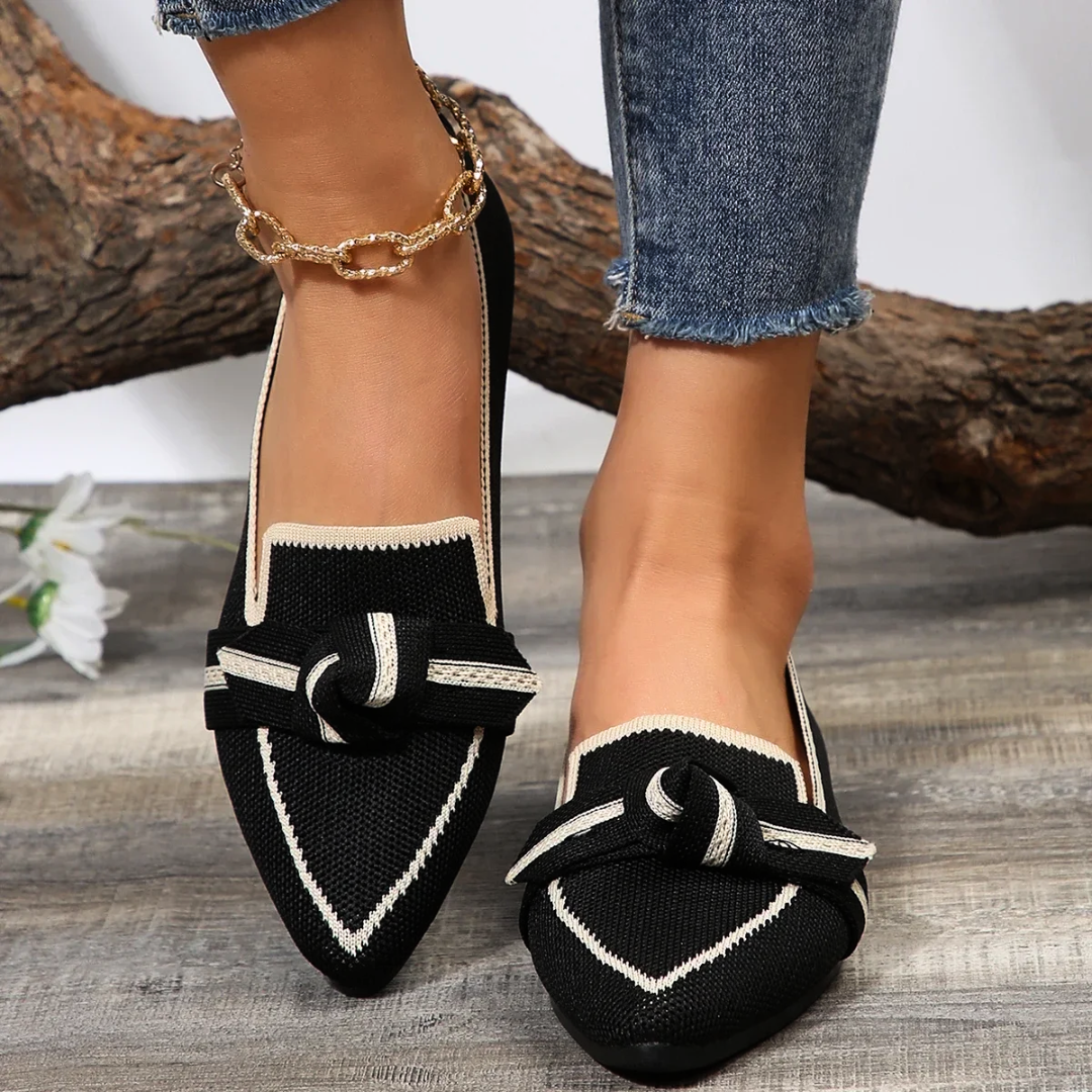 Scarlette Stone Premier Bow Loafers